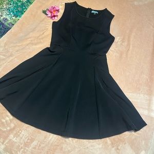Cynthia Rowley Black Mini Sleeveless Fit and Flair  Dress Size Small